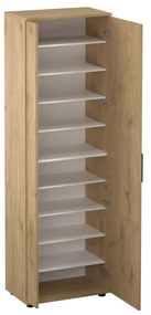 Pantofar Adore Porto, 2 usi reversibile cu oglinda, 10 rafturi, capacitate 28 perechi , 60 x 187 x 36 cm