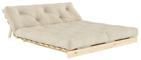 Canapea bej extensibilă 160 cm Roots - Karup Design