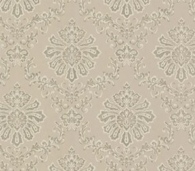 Tapet Broughton, Taupe Natural Luxury Damask, 1838 Wallcoverings, 5.3mp / rola