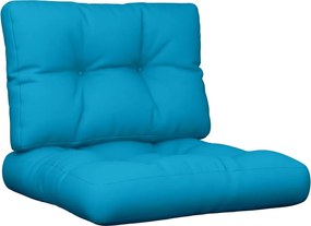 vidaXL Perne de paleți, 2 buc., albastru, material textil