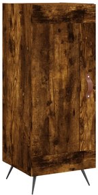 830417 vidaXL Servantă, stejar fumuriu, 34,5x34x90 cm, lemn compozit