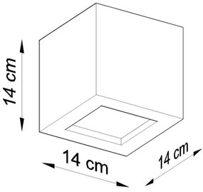 Sollux SL.0872 - Aplica de perete LEO 1xE27/60W/230V negru