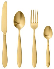 Set 4 tacâmuri Bloomingville Cutlery Eleganza, auriu