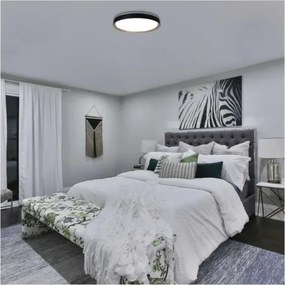 Plafonieră LED dimabilă ILVI LED/45W/230V 2700-6500K Ø 50 cm negru/bej + telecomandă