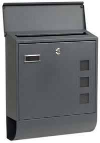Cutie poștală BK 703, cu tub, antracit