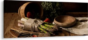 Tablou cu sparanghel pe masă (120x50 cm)
