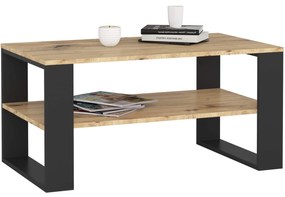 Măsuță de cafea Aislan (stejar artisan + negru). 1117128