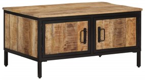 vidaXL Măsuță de cafea, 80x50x40 cm, lemn masiv de mango brut