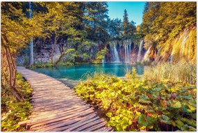 Tablou - Lacurile Plitvice, Croația (90x60 cm)