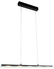 Lampă pendant de design negru, cu LED-uri reglabile cu 3 trepte Easylift - Nele