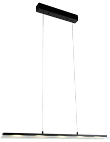 Lampă pendant de design negru, cu LED-uri reglabile cu 3 trepte Easylift - Nele