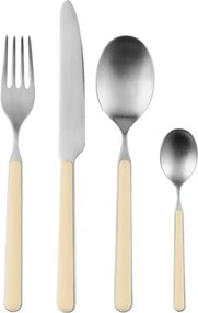 Tacâmuri galben-deschis/argintii din oțel inoxidabil 4 buc. pentru 1 persoană Noli – noo.ma