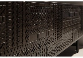 Comodă TV maro închis din lemn de mango 145x48x40 cm Kalai – MOME