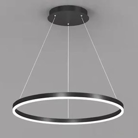 Lustra LED Cu Telecomanda, 1 cerc Black, 48w