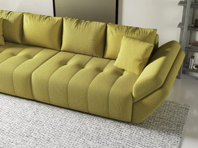 Canapea extensibilă dumonde cu ladă de depozitare si sezut confortabil din spuma high-density, Berlin Enjoy Green 300x100 cm