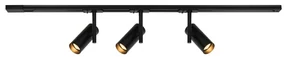 Set, Sina 1 metru Nordlux Link cu 3 Spoturi directionabil Jerome negru
