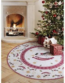 Covor roșu rotund ø 160 cm cu model de Crăciun Toy's Delight Rocking Horse – Villeroy&amp;Boch