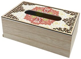 Cutie pentru servetele MAROCCO, Rosu, 24x14x10cm