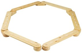 Cale senzorială în culoare naturală din lemn de pin 10x408x5 cm Montessori – Meowbaby