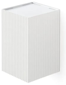 Aplica perete aluminiu striat alb, 1xGU10, LUNE square