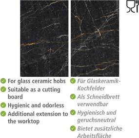 Protecții de aragaz 2 buc. din sticlă temperată 52x30 cm Marble – Allstar