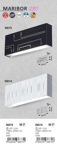 Aplica LED pentru iluminat exterior cu protectie IP65 negru Maribor 8873 RX