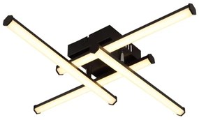 Plafonieră LED Globo 67342-24 KIRINA LED/24W/230V 3000K negru