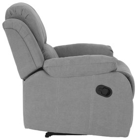 Fotoliu relaxant reglabil, material gri deschis, ASKOY