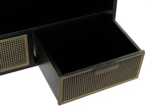 Comoda TV neagra si aurie , din metal " Blacky""