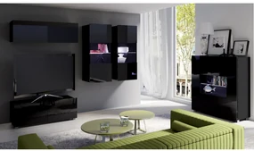 Mobilier living Calabria C12 (Negru) (fără iluminat). 1051640