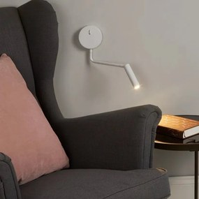 Aplica de perete cu reader LED Blackfriars alb