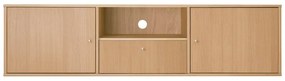 Comodă TV în culoare naturală cu aspect de lemn de stejar 161x42 cm Mistral – Hammel Furniture