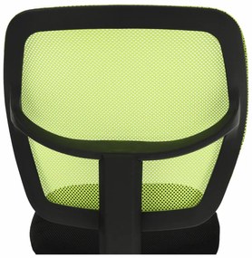 Scaun rotativ, verde   negru, MESH