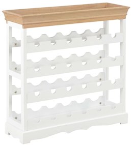 vidaXL Dulap de vinuri, alb, 70 x 22,5 x 70,5 cm, MDF
