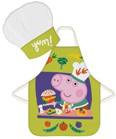 Purcelușa Peppa Set de șorț pentru copii Yum, 2 bucăți