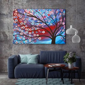 Tablou Canvas - Copac inflorit minimalist 70 x 110 cm