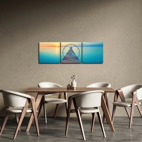 Tablou - Dig spre infinit (cu ceas) (90x30 cm)