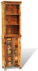 Biblioteca din lemn masiv reciclat, vintage 1, Multicolour