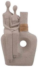 Statueta Cuplu TENDER, Cu vaza, 24cm