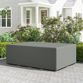 Outsunny Husă pentru mobilier de grădină, husă pentru set de grădină impermeabilă, rezistentă la vânt și la UV, 275 x 205 x 90 cm, gri | Aosom Romania