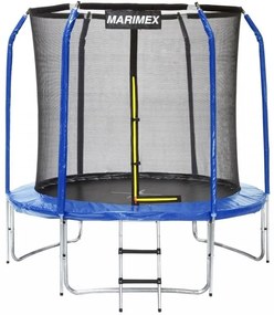 Marimex Trambulină + plasă de siguranță, trepte, 244 cm