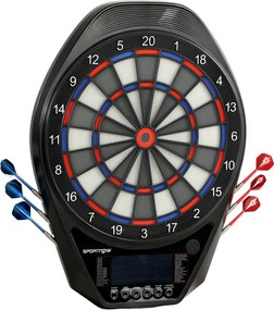 SPORTNOW Țintă electronică pentru săgeți Joc de săgeți electronic luminat ecran LED supradimensionat reîncărcabil negru | Aosom Romania