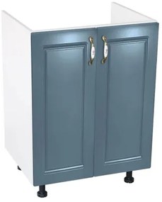 Corp inferior 60 cu 2 usi masca chiuveta Zebra MDF Albastru drept