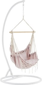Fotoliu balansoar suspendabil, roz învechit, OFRAME