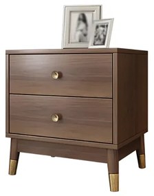 Noptieră stil Modern în nuanța de Nuc DEPRIMO 33766 - eleganță și funcționalitate pentru dormitor by Deprimo