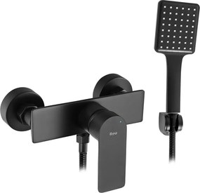 Baterie dus Rea Urban monocomanda negru mat cu set de dus