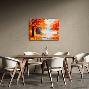 Tablou - Pictura, toamna colorată (70x50 cm)