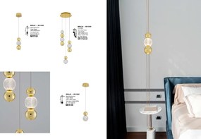 Lustra moderna cu 3 pendule LED design elegant BRILLE
