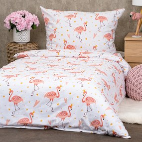 Lenjerie de pat din bumbac pentru copii4Home Flamingo , 140 x 200 cm, 70 x 90 cm, 140 x 200 cm, 70 x 90 cm