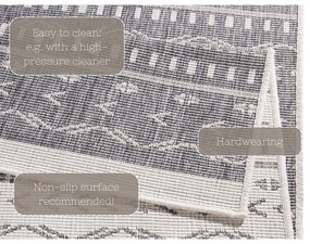 Covor adecvat pentru exterior NORTHRUGS Twin Supreme Mismo, 230 x 160 cm, gri-crem